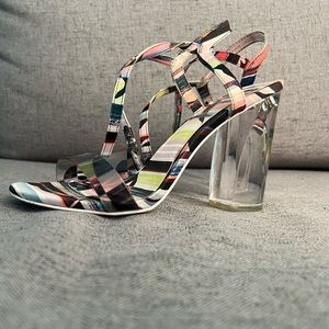 Call IT Spring Acrylic Strappy Heels